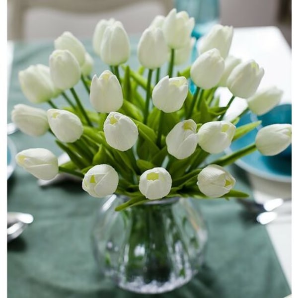 Simuleringsblomma tulpan konstgjord blomma latexmaterial realistisk touch bröllop rum familj hotell fest inomhus studie DIY dekoration