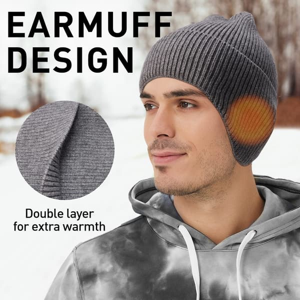 Vinterhue Blød Varmt Strikket Beanie Hue Unisex