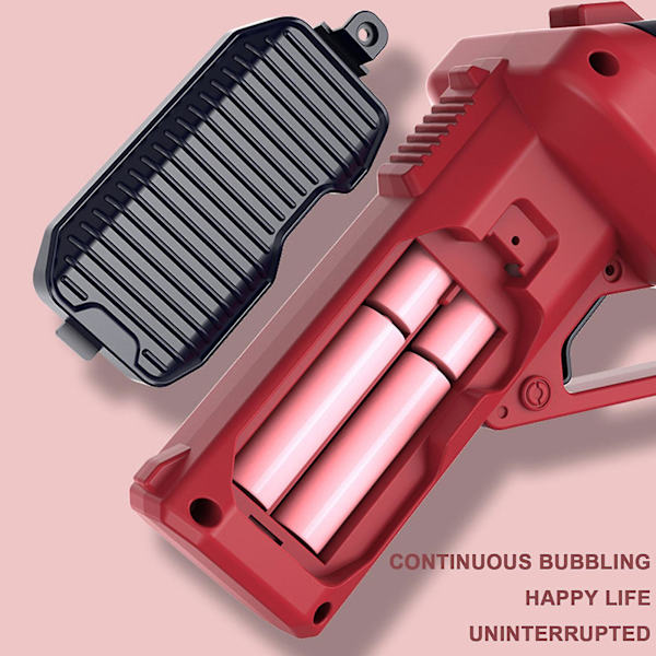 Boblelegetøj til Piger og Drenge 3+ år, Automatisk Boblemaskine til Børn med 3 Bobleopløsninger, 10-Holds Bobleblæser Legetøjsgaver med LED-lys Pink