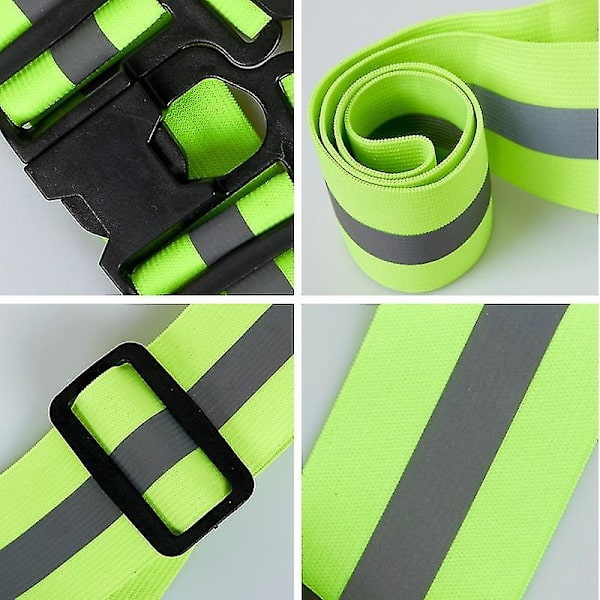Reflekterende Vest Unisex Høy Synlighet Justerbar Sikkerhetsvest Elastisk Stripe Sikkerhet Trafikk Natt Arbeid Løping Sykling Vest Green Gray Orange