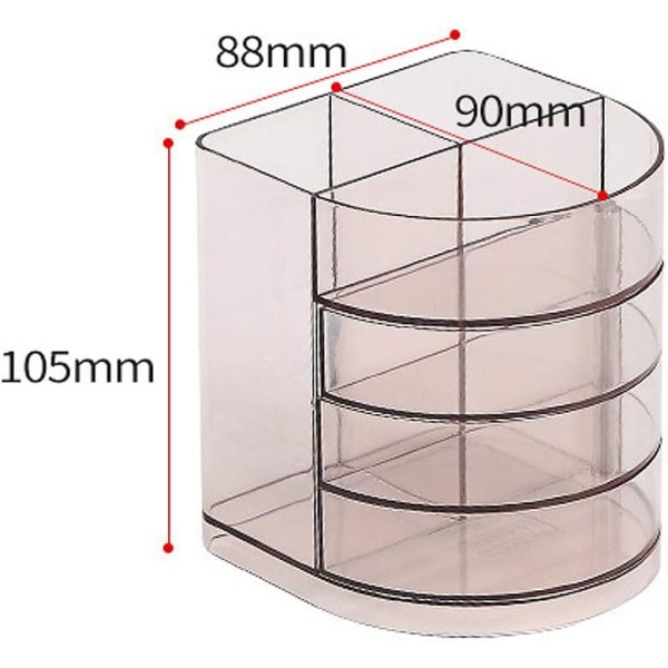 Multifunctional Plastic Desk Organizer with 3 Movable Drawers, for Office, Home, School, Classroom, Blue