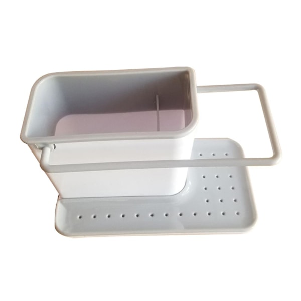 Overflade Vask Område Organizer Caddy Svampeholder Organizer Ryddelig Afløb Vand Til Køkken Gray