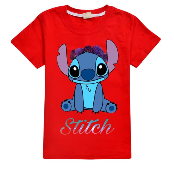 Lilo og Stitch kortærmede T-shirts til drenge og piger