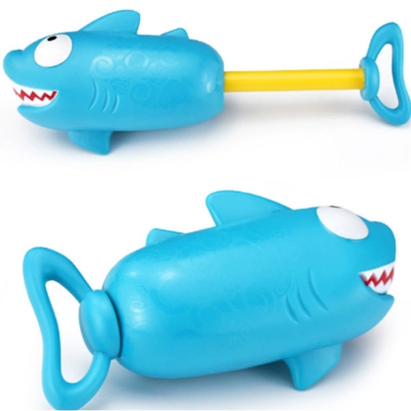 Svamp vandpistol, skum EVA vandkanon, udtræks højtryks vandpistol legetøj, Amazon, strand vandlegetøj 18cm Shark Water Gun