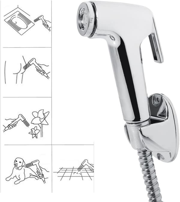 Handhållen duschbide Handhållen dusch multifunktionell bide Bideduschsprayset