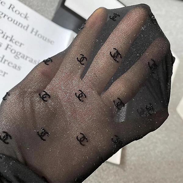 Tupla C-kirjain Läpinäkyvät Ohut Sutisukat Kalastajaverkkosuukat Seksikäs Sutisukat Pantyhose Juhlat Klubi Musta Tights Sutisukat Helmikuu2 C