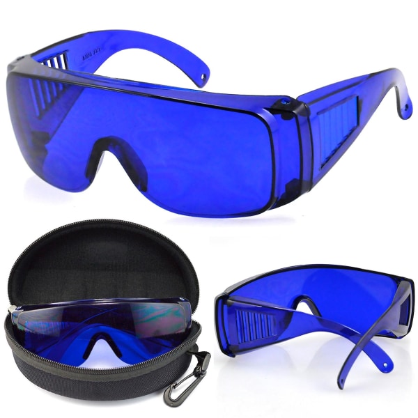 Golf Ball Finder-briller inkluderer beskyttelsesetui og rengøringsklud