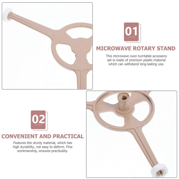 Mikrobølgeovn Drejeskive Ring Trippel Arm Støtte Mikrobølgeovn Guide Stand Holder Mikrobølgeovn Forsyning