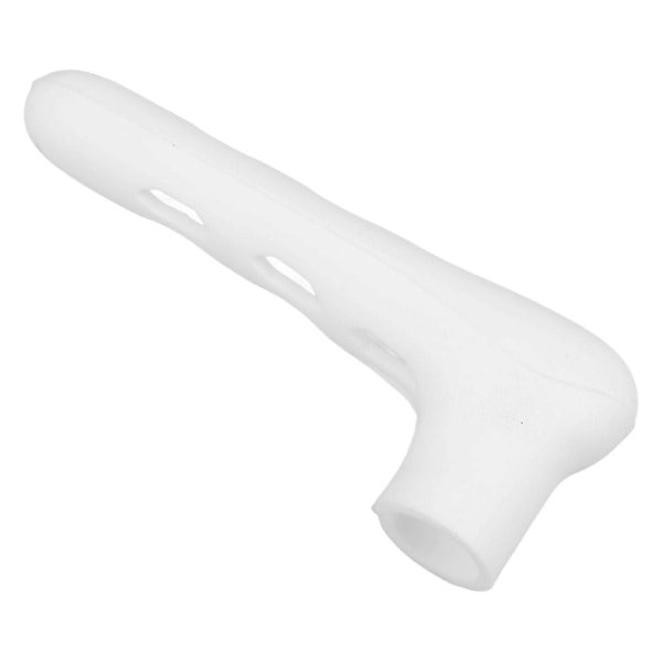 Silikon Dörrknoppsskydd Silikon L-form Dörrknoppsskydd Baby Skyddskåpa Dörrhandtagshandskar (Vit)