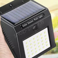 Solcelle LED Lampe med Bevægelsessensor 120°