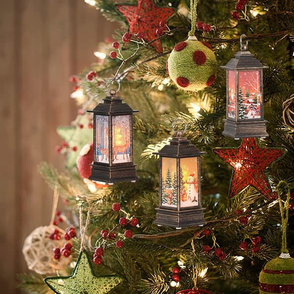 2 st jul LED-lyktor med blinkande ljus