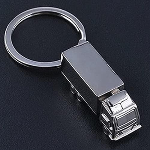 (NY) Lastbil Nyckelring Nyckelring Present Lastbilschaufför Silver