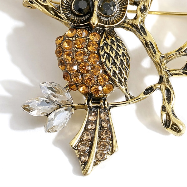 Brosje, Gren Owl Brosje, Halloween Gave, Halloween Pynt, Frakk Tilbehør