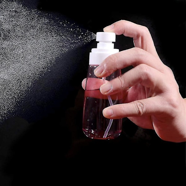 Suihkepullot Matkakoko, 3 kpl 100 ml/3 oz Hienojakoinen Suihkepullo Hiuksiin Eteerisiä Öljyjä Varten, Tyhjä Ilmaton Meikki- ja Kasvosuihkepullo Kirkas Täytettävä Matkapullo