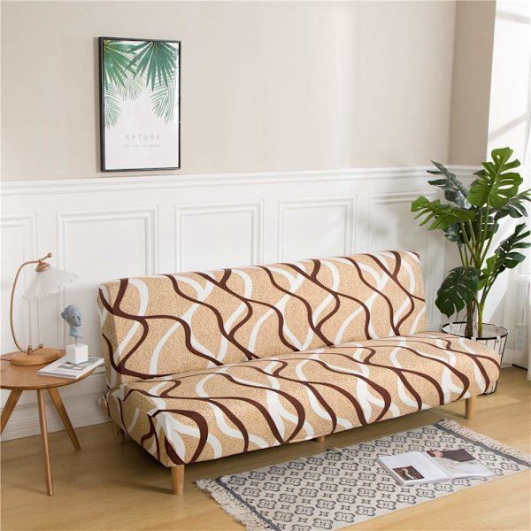 Armløs sofatrekk, Stretch sofatrekk for sovesofa