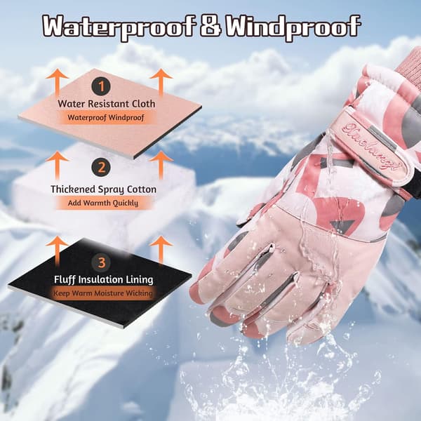 Touchscreen Handsker Cykling Kvinder Vinter Varme Ski Kold Beskyttelse