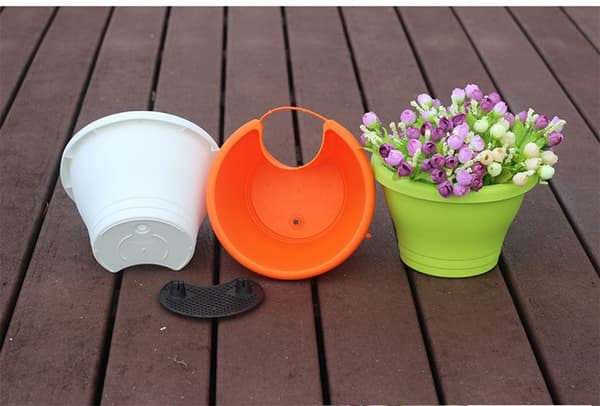 3 stk. afløbsblomsterpotter, kar, tagrendenedløbsblomsterpotte til planter og blomster9 (ekskl. rør)