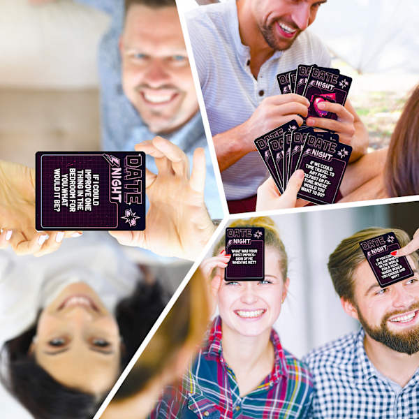 100 interaktive kort til par's date nights, essentielle spilkort til par's dates