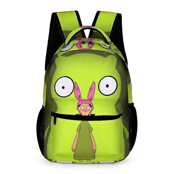 v628 Bob's Burgers Louise Kids Skoleveske Casual Skulderbag Satchel Ryggsekk Trykk Bokveske Ryggsekk for Gutter JenterxsSJB628