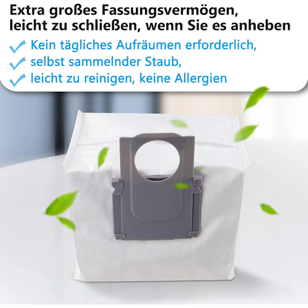 6-pack dammsäckssamlare för Roborock dammsugartillbehör