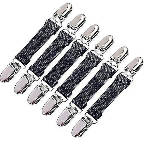 6-pack vinterhandskklämmor, elastiska handskklämmor i rostfritt stål