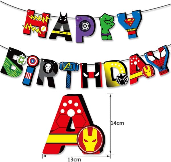 Superhelt Helium Ballonger Superhelt Banner Superhelt Event Kake Topper Superhelt