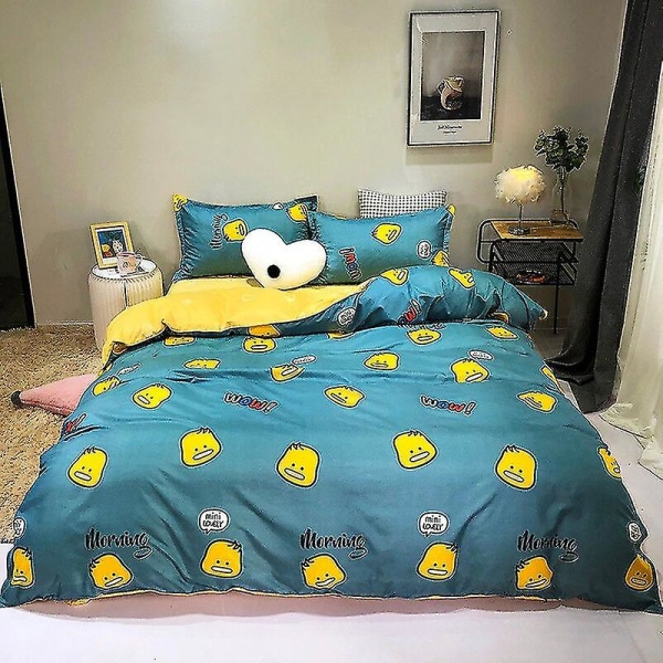 3/4-delat set Kawaii Snoopy tecknad bomullstäcke påslakan örngott Anime bekväm mjuk hushåll sängkläder artikel gåvor 4piece set220x240cm tongnianlv