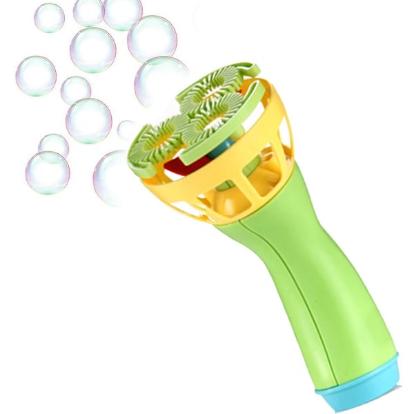 Elektrisk Bubbelstavar Maskin Bubbelblåsare Automatisk Blåsare Utomhusleksak för Barn Green Free Size