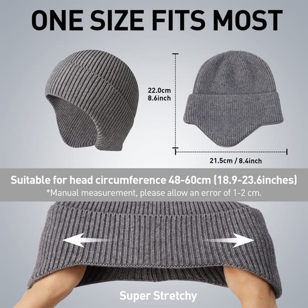 Vintermössa Mjuk Varm Stickad Beanie Unisex