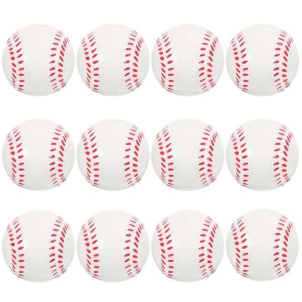 12 stk. elastiske baseballbolde, fleksible baseballbolde, småbørnsbaseballbolde, fidget-baseball, hoppebold