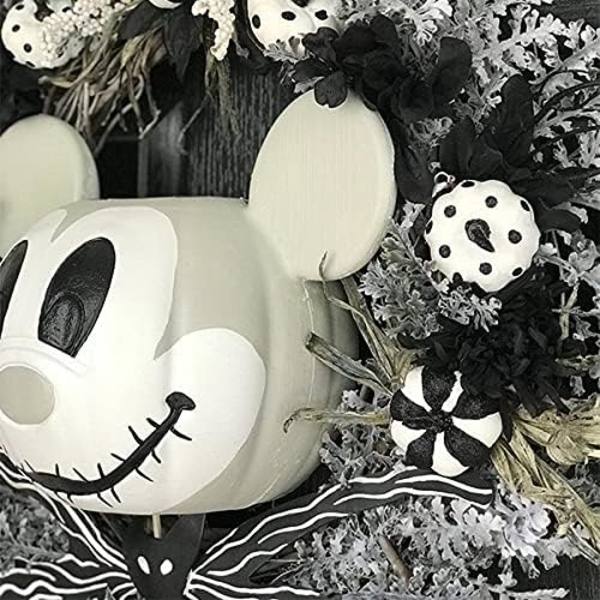 Mareritt før jul Mickey Mouse gresskar krans, Eksepsjonelle håndlagde kranser inspirert av Mickey Mouse