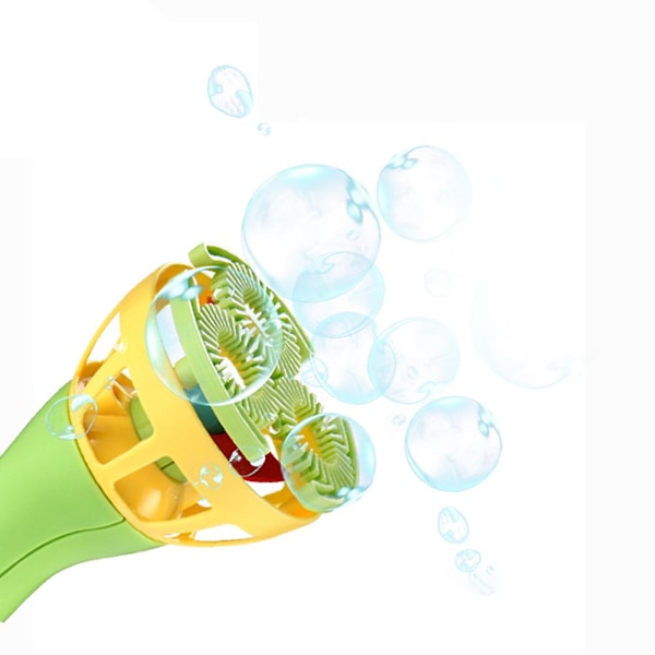 Elektrisk Bubbelstavar Maskin Bubbelblåsare Automatisk Blåsare Utomhusleksak för Barn Green Free Size