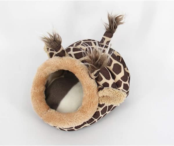 Varmt Hamsterrede Let Marsvine Seng Små Dyr Vinterrede Dyr Seng (Giraffe, S) 1 stk