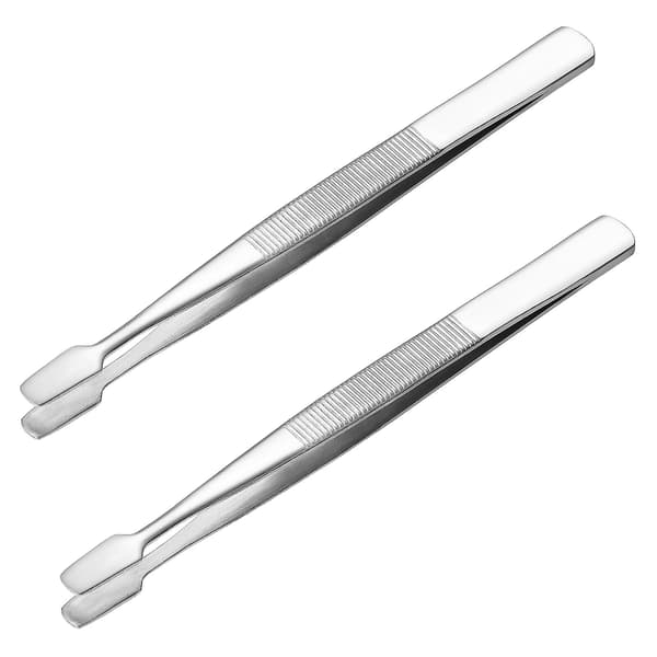 2 stämpeltänger för frimärkssamling, filateli, samlare (silver)