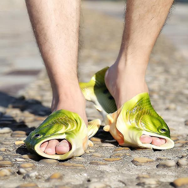 Fisk Flip Flops - De originale fisketøfler blue 44-45
