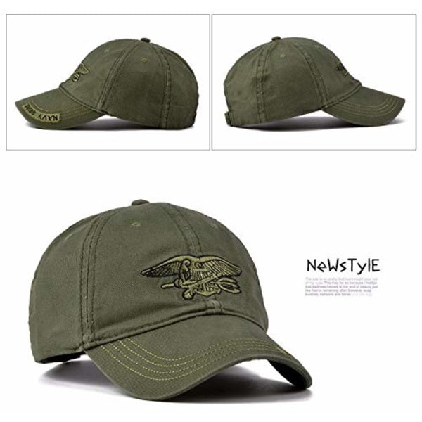 Camo baseballkasket Herre Camouflage Navy Seal Tactical Cap Herrehatte og -hatte Bone Army Snapback til voksne