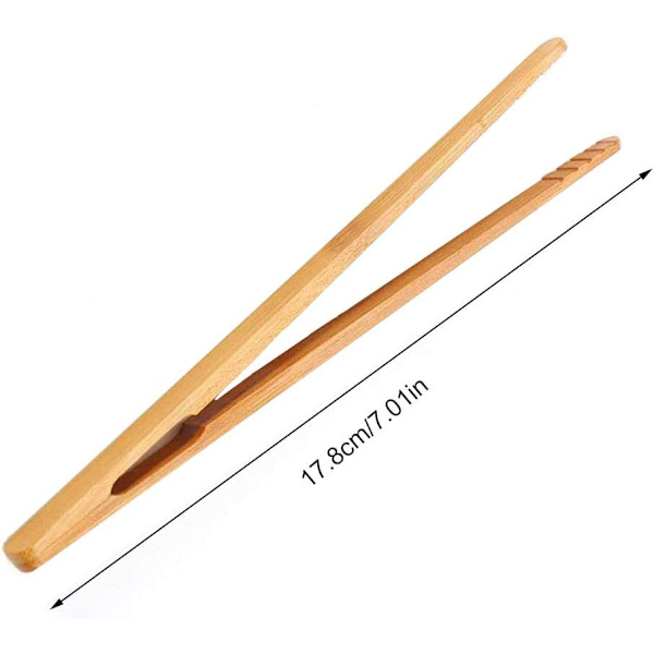 Keittiöpihdit ruoanlaittoon, 12 kpl bambukeittiöpihdit, puiset teepihtdit, bambupihdit, bambupihdit