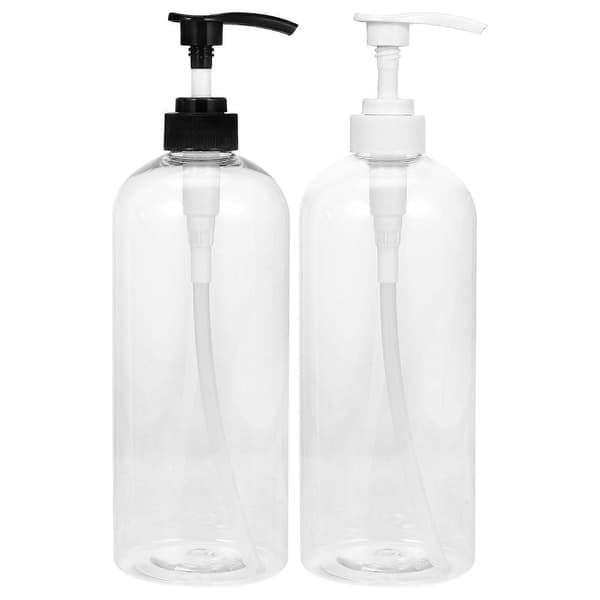 2 st klar tvålpump med pump plast handtvålpump tvålpumpflaskor 1000ml
