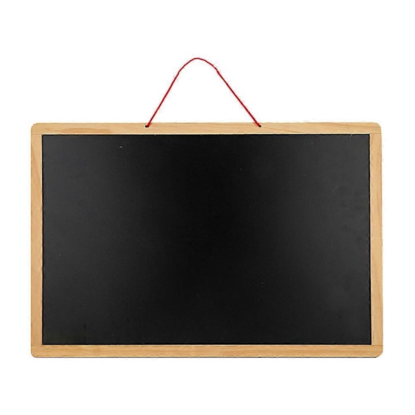 1 stk. dobbeltsidet tavle whiteboard praktisk træ skrivekridttavle
