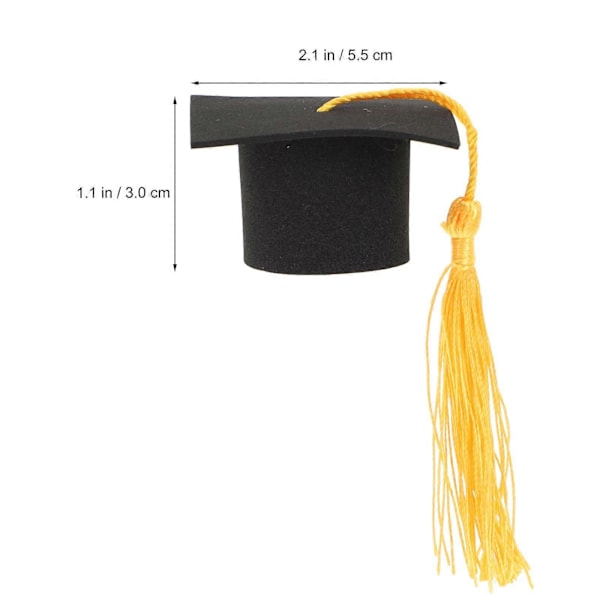 10 st Mini Tårtspadar Hattar Mini Examenssäsong Souvenir Ornament