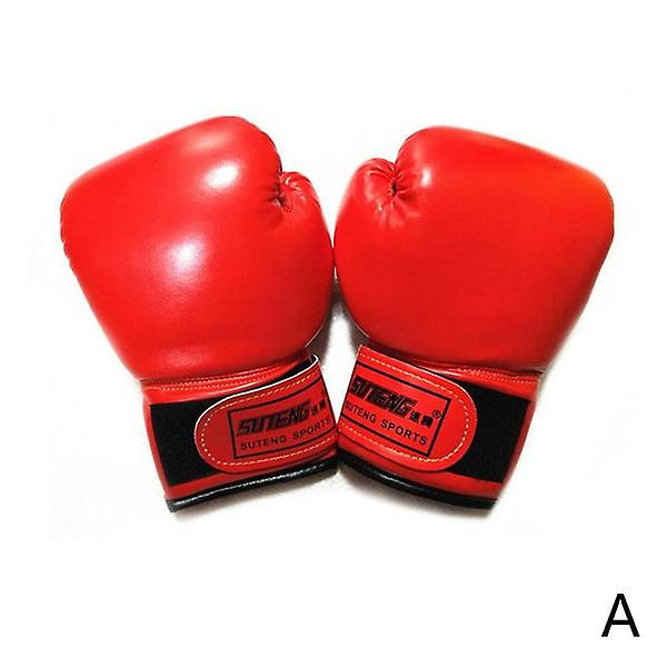 Pure Color Barnboxningshandskar Sandafighting Punching Bag Boxningshandskar Red