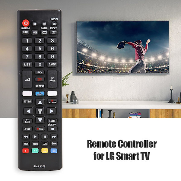 Universal TV-fjärrkontroll för LG RM-L1379 3D/för Amazon/Netflix för hemmabio