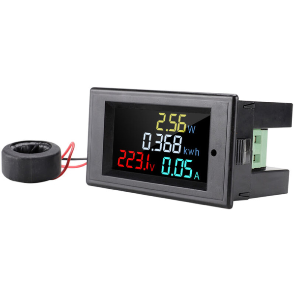 AC 80-300V digital amperemeter og voltmeter multifunktionsmåler D69-2049 digital amperemeter og voltmeter