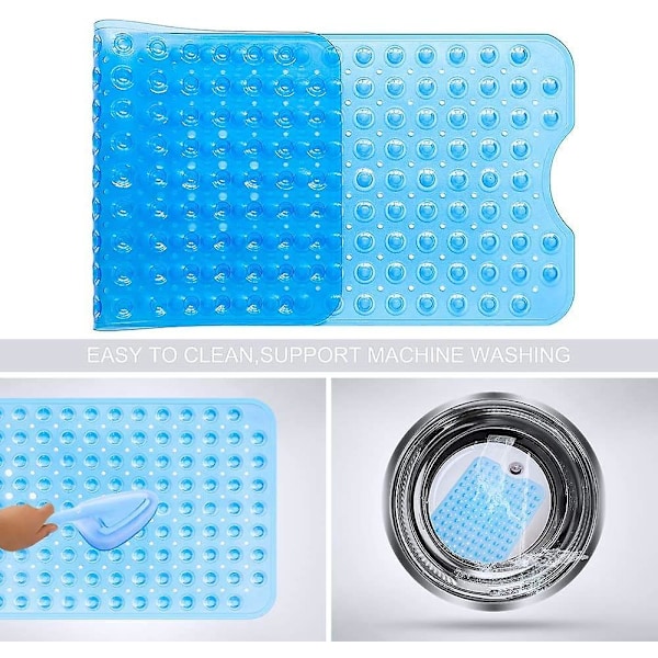 Halkfri Badmatta Extra Lång Halkfri Badmatta Bad Transparent