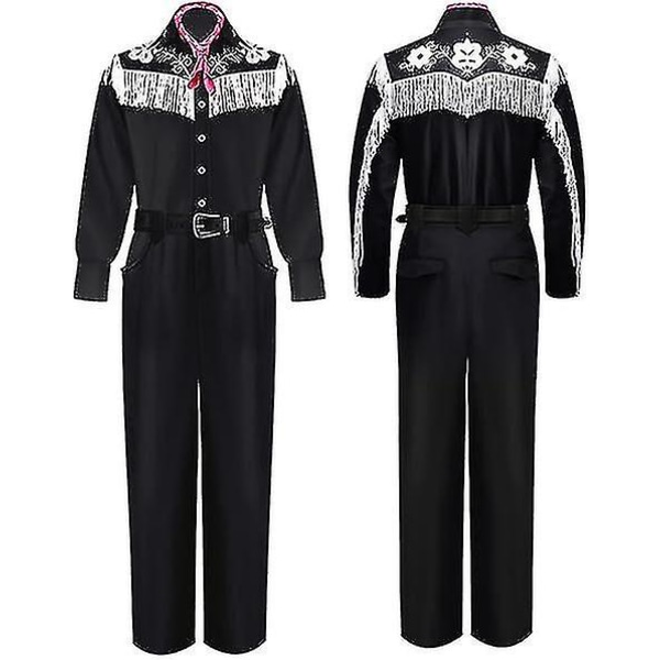 Jumpsuit Ken/Barbie Cowboy-asu Huivi Hat Miehet Halloween-asu Ken XL