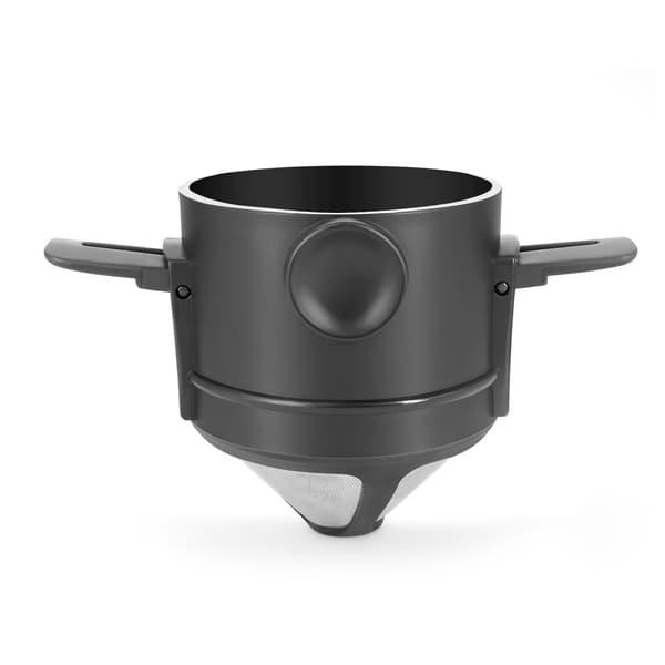 2 stk. kaffefilter rustfrit stål filterpapirfri tragtfilter bærbar håndbrygget kaffefilterkop