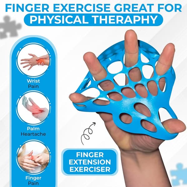 Inger fingersträckare, handsträckning och greppstyrketräningsnät