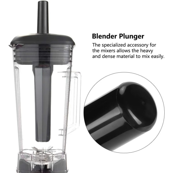 Blender Accelerator Baton Plastic Plunger Plunger Erstatningsstav til Vitamix Blender