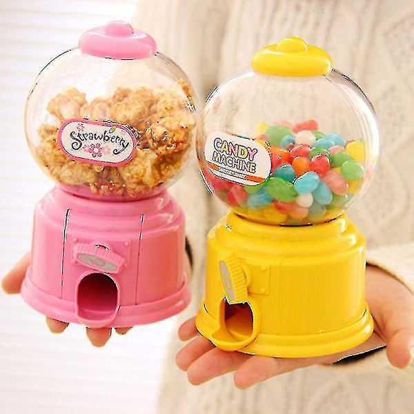 Söt Mini Godisautomat Bubbeldispenser Spargris Barnleksaker Barnpresent White