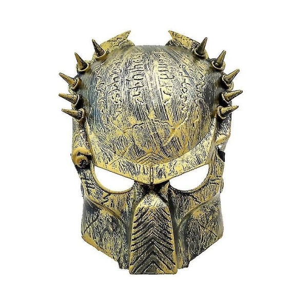 Predator Mask Halloween Skräckmask Lone Wolf Mask Nit Snap Iron Mask Cosplay Kostymtillbehör Masque New Hot Predator Masks Dark Khaki